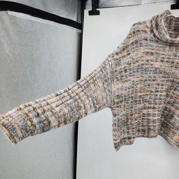 American Eagle Multicolor Cowl Neck Long Sleeve Pullover Sweater XL - Picture 3 of 11